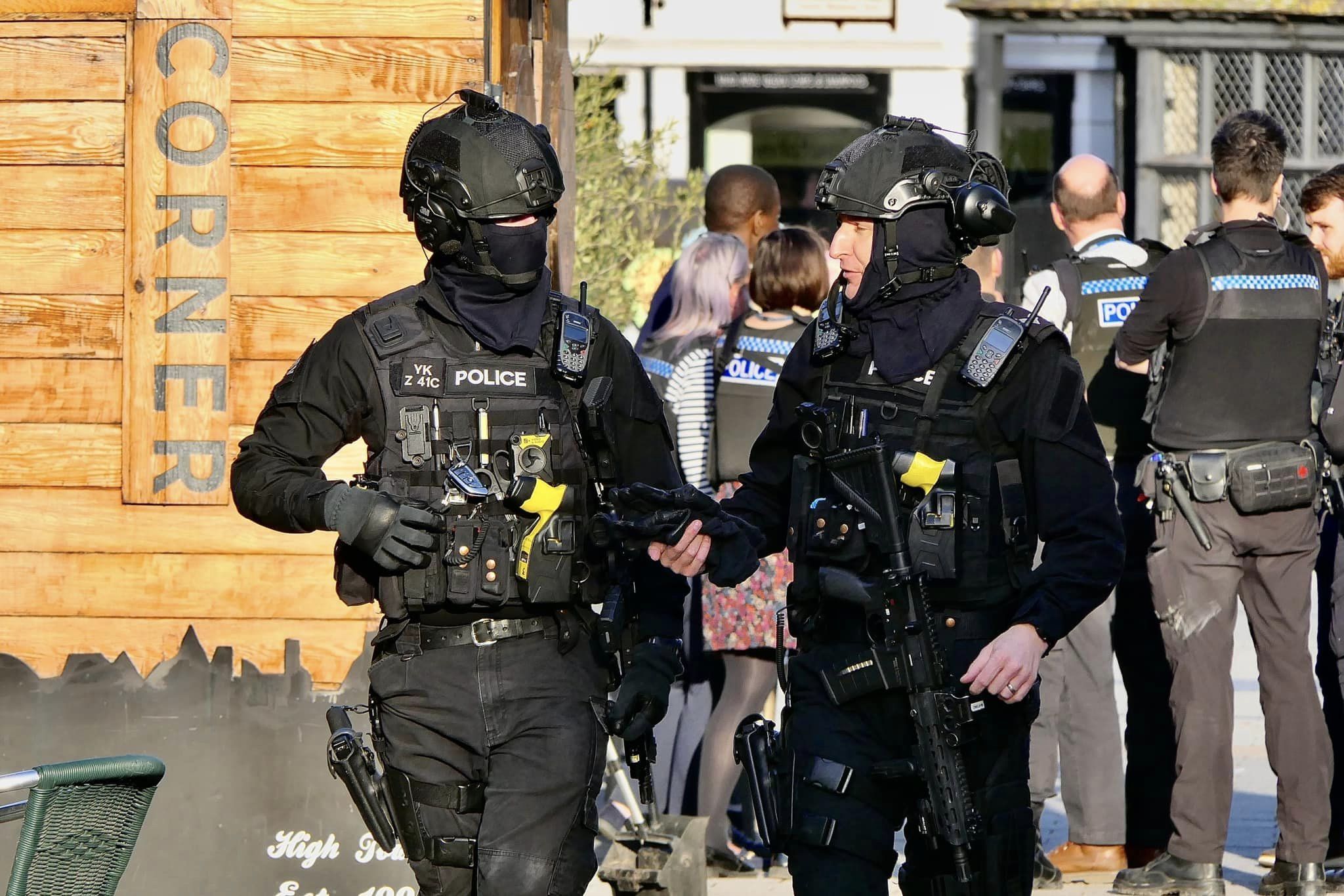 Police in High Town, Hereford, Picture: Ian Jebb