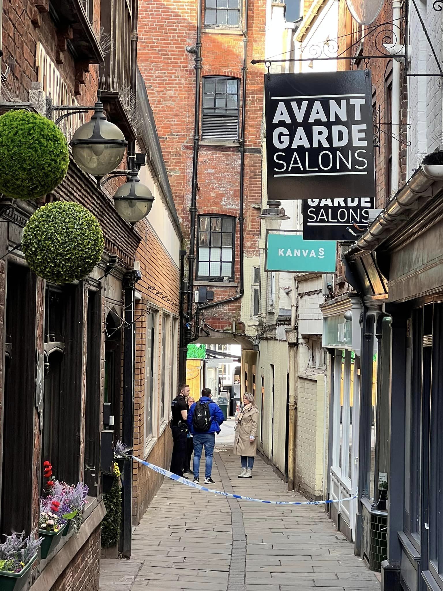 Police in High Town, Hereford, Picture: Ian Jebb