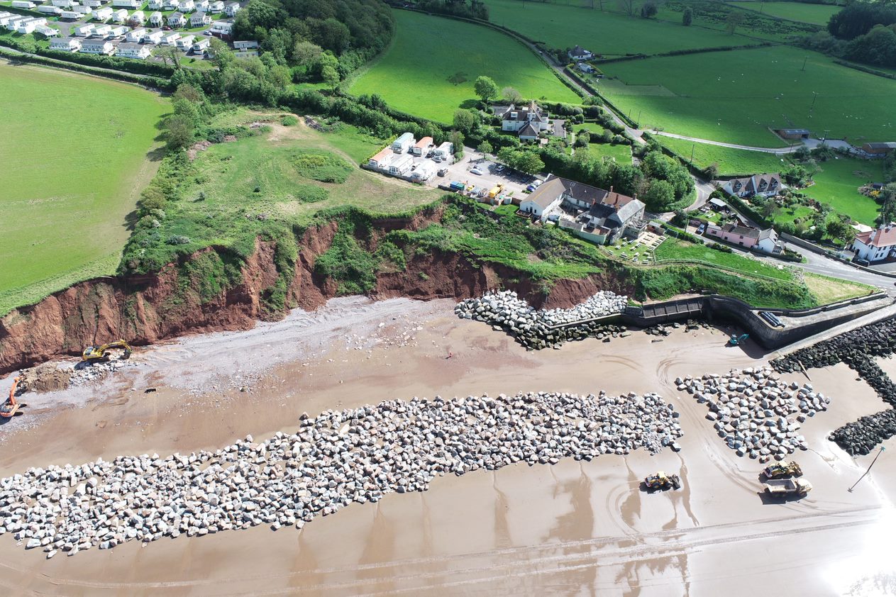 Blue Anchor coastal defence rocks delivered ahead of schedule - Vimarsana News