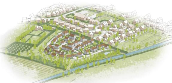 Somerset County Gazette: An artist's impression of the planned 28 Homes on Derham Close in Creech St Michael. Somerset County Gazette: An artist's impression of the planned 28 Homes on Derham Close in Creech St Michael.