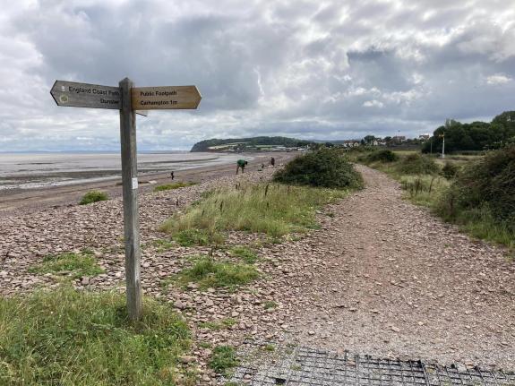 Somerset County Gazette: The Steam Coast Trail between Dunster and Blue Anchor. Somerset County Gazette: The Steam Coast Trail between Dunster and Blue Anchor.