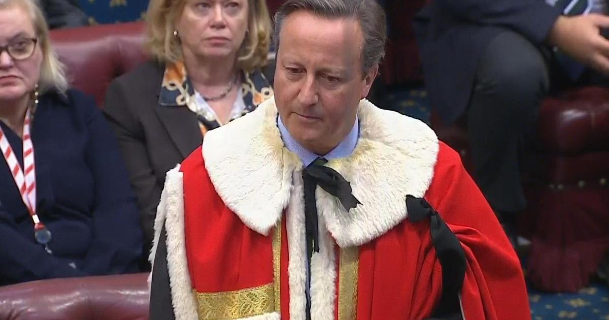 David Cameron takes seat in House of Lords after Foreign Secretary appointment - Vimarsana News