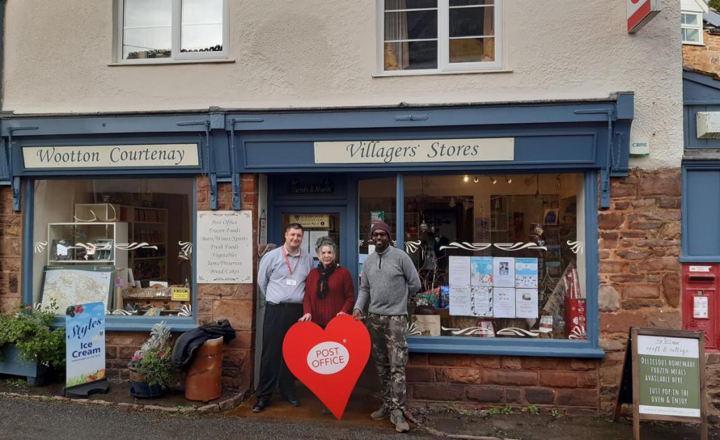 Revamped Wootton Courtenay Post Office and Villagers’ Stores 
