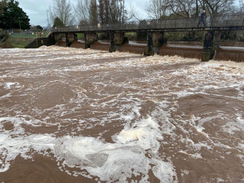 Taunton town centre among areas issued with flood alerts and warnings across Somerset 