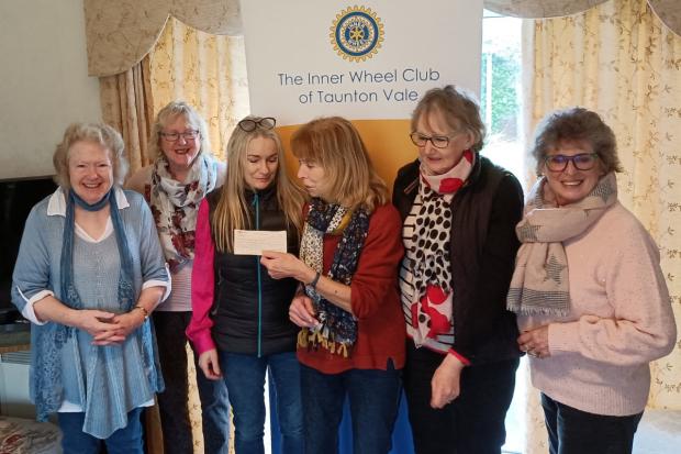 Taunton Vale Inner Wheel donated a £1,000 cheque to Himalayan Children