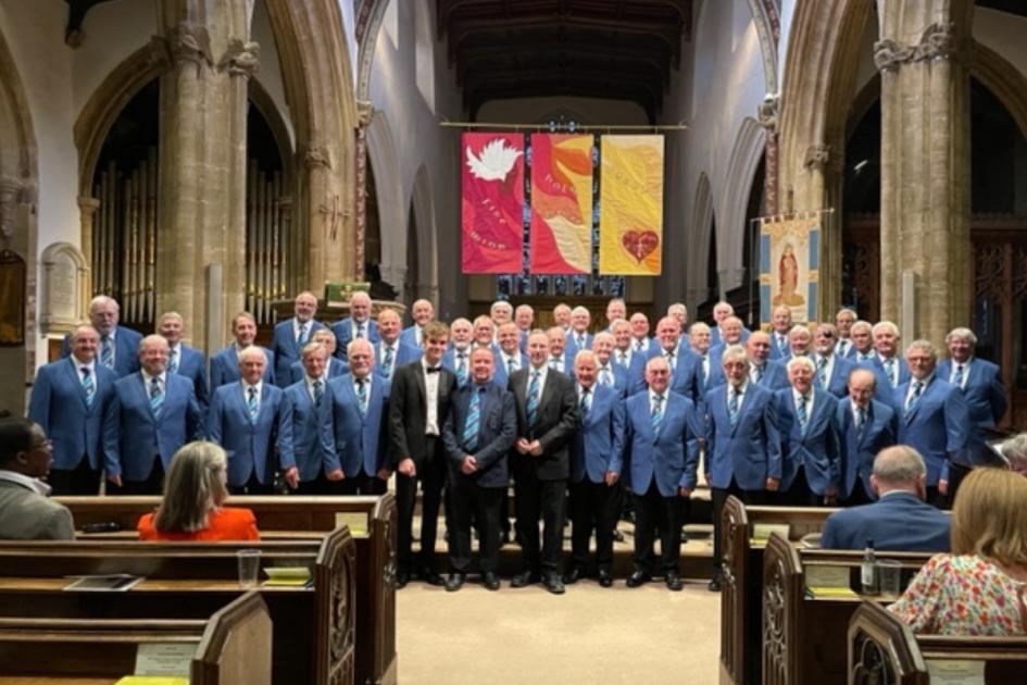 Taunton male voice choir at St Michael's Church Milverton 