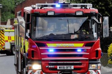 Towing caravans damaged in Taunton fire