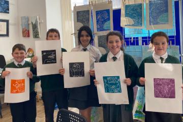 Climate change art exhibition created by school pupils