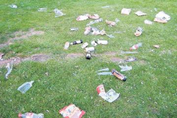 Taunton's treasured park blighted by litter and yob abuse