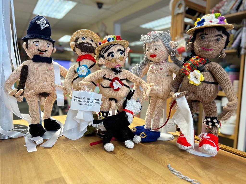 Shepton Mallet nude knitted dolls for charity split opinions - Vimarsana News