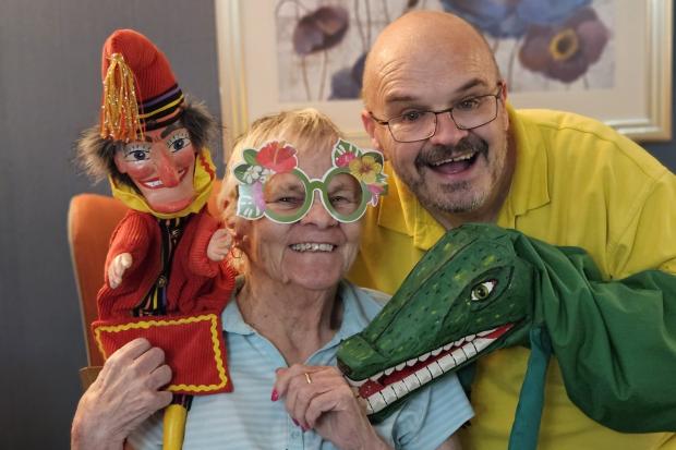 Residents of the care home were treated to a themed party and dinner