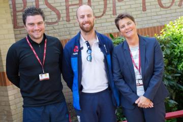 Looking back to when Jack Leach visited Bishop Fox's School in Taunton