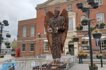 Knife Angel sculpture leaves Taunton for Weston-super-Mare