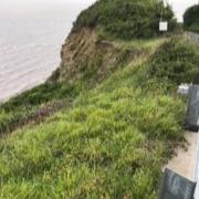 PLAN: Coastal erosion on the B3191 Cleeve Hill near Watchet. Pic: Somerset West And Taunton Council