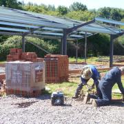 HARD AT WORK: TME members on site at West Buckland