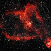 Exmoor at Night photography competition - Craig Ogier's Heart and Fish Head Nebula over Exmoor
