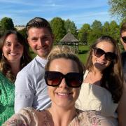 TAKE A HIKE:  Hannah Lane and her friends Ross, Sam, Pete, Nathan and Lauren are tackling a 26-mile trek in aid of Macmillan