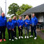 Trull Tennis Club open evening; committee members.