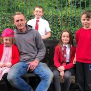 Four new benches have been placed at the primary school and church grounds. Picture: St John’s Church of England Primary School