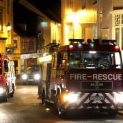 Devon and Somerset Fire and Rescue Service were called to a deliberate building fire in Wiveliscombe.