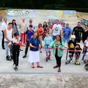Official reopening and ribbon cutting event for Street Skatepark