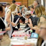 Stock image of a careers fair.