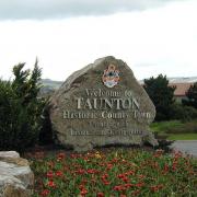 Welcome to Taunton sign.