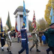 A Remembrance Sunday tribute in Taunton's Vivary Park. Archive image