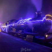 The illuminated Winterlights train
