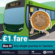 Christmas ‘Bus It’ boost for Taunton – it’s £1 for any single bus journey in town