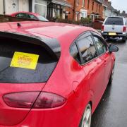 The car was seized by police after they discovered it has not been taxed since July.