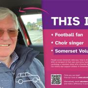 Volunteer driver Pat is helping Somerset residents and NHS registered patients. Image Credits: Somerset County Council