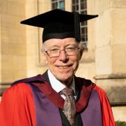Dr Nick Axten on the day of his graduation from the University of Bristol.