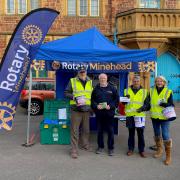 Minehead Rotary earthquake appeal report, raised £1200 in two days