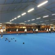 Taunton Deane Bowls club indoor rink.