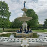 The fountain in Vivary Park