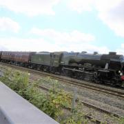 The Scots Guardsman train passing through Somerset