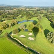 A bird's eve view of their workplace. Picture: Oake Manor Golf Club