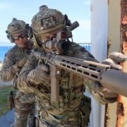 Royal Marines with their new assault rifles. Picture: Royal Navy