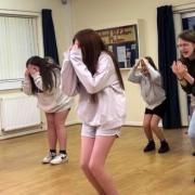 The youth group rehearsing. Picture: Bishops Lydeard Players
