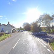 The crash happened on the A37 near Oakhill, close to The Mendip Inn.