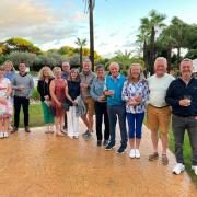 The T&P group in Spain including Jason Avery who is fourth from left
