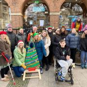 The launch of the Taunton Tree Trail in the town centre. Picture: GoCreate