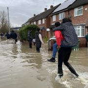 Flooding in Donyatt, South Somerset.