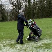 A group from the Ladies Section braved the weather conditions on Tuesday morning