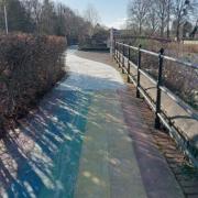 The path was painted over in the early hours of Wednesday (January 10)