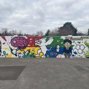 The mural in all its glory. Picture: Minehead Middle School