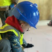 Children seeing round the new school. Picture: Orchard Grove Primary School