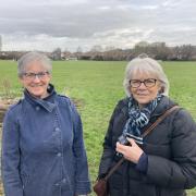 Jane Sharp, Glastonbury Town Deal Programme Manager, And Councillor Lis Leyshon On The New Mutli User Paths In Glastonbury