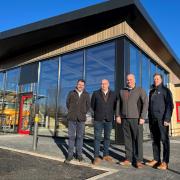 Dave Partridge - Divisional Director at Summerfield, James Holyday - Managing Director at Summerfield, Nick England – Director / Contracts Manager at Devon Contractors, and Ben Trickey – Commercial Director at Summerfield. Picture: